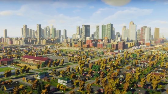 Cities Skylines 2 performance: A huge sprawling city from Colossal Order city building game Cities Skylines 2