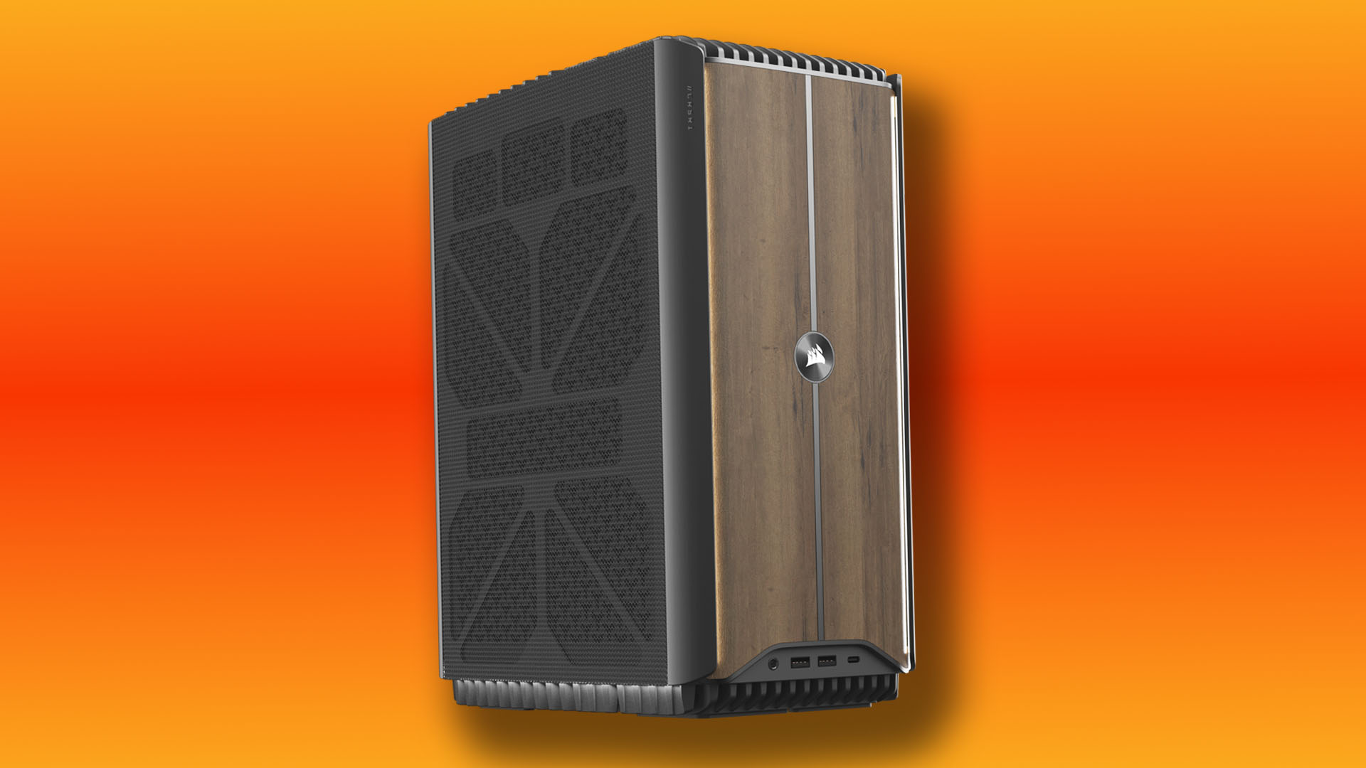 Corsair's new mini gaming PC has a wood front and an amazing spec