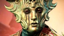 Diablo 4 hotfix restores missing endgame unique items - A Rogue wearing an ornate helmet, part of the new Grave Dancer set.