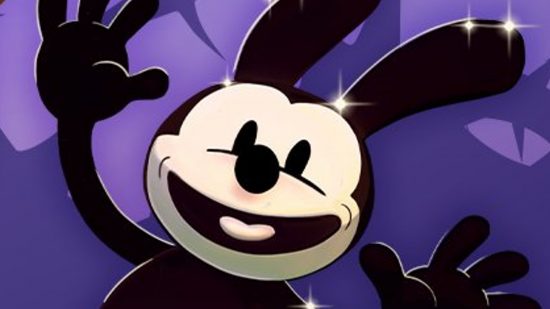 Next Dreamlight Valley update: Disney's Oswald the Lucky Rabbit on a purple background.