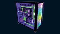 The purple and green Joker gaming PC