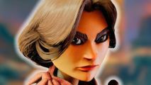 Lamplighters league Steam sale: a woman with a determined look on her face
