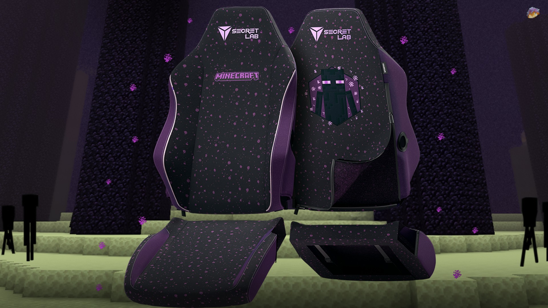 These new Secretlab Skins are a must-have for Minecraft fans