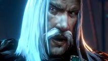 Soulslike ARPG and Diablo rival No Rest for the Wicked launches first major patch on Steam - A man with long, white hair and a bushy moustache.