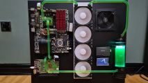 The plex server on MDF with green water cooling