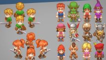 RPG game character models for Unity included in the latest Humble Bundle.