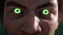 Feverish and gloopy survival horror FPS game gets release date: Adam, the main character from Serum, has been powered up and his irises have turned green.