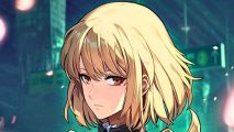 How to defeat the remnants in Solo Leveling Arise: a blonde character with brown eyes looks towards you on a green background