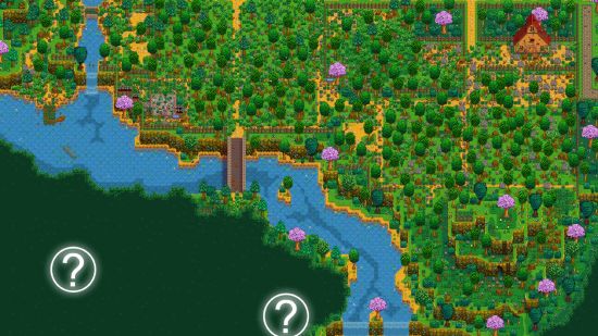The huge map from Immersive Farm 2 Remastered, one of the best Stardew Valley mods.
