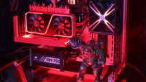 Thermaltake P3 PC build with red Bioshock features