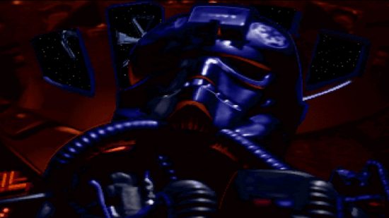 The best Star Wars game is less than $3 right now in huge Steam sale: A TIE fighter pilot twiddles their controls in extreme closeup.