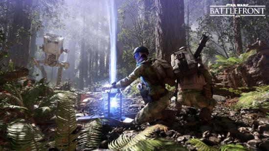 Rebels fiddle with a Maguffin on Endor.