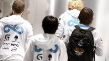 Cloud 9 looking sad in a tunnel