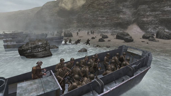 Call of Duty 2 D-Day landing