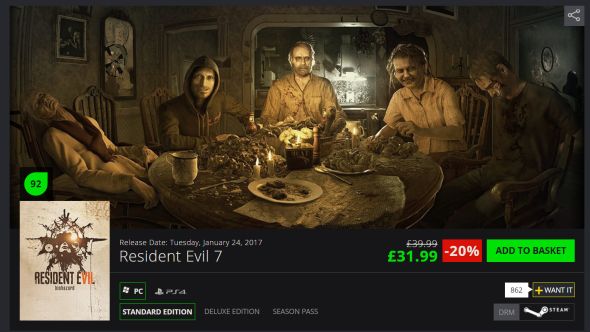 Resident Evil 7 discount