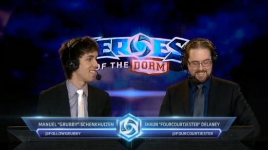 Two casters at Heroes of the Dorm