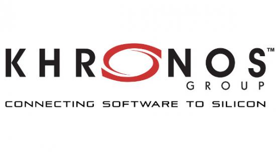 The logo for Khronos Group, which promises to connect software to silicon.
