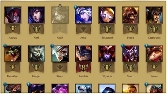 League of Legends Champion Mastery