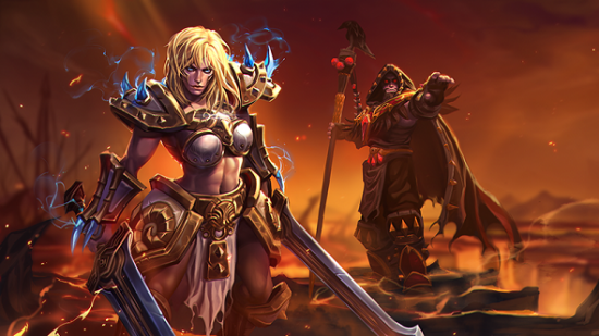 Heroes of the Storm Medivh and Sonya Update Art