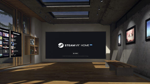 Steam VR Home beta New launch Area