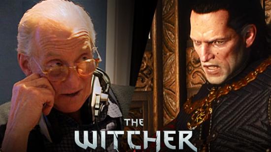 Charles Dance and the character he plays in The Witcher 3.