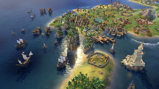 Ha Long Bay, a new natural Wonder added in Civ 6's Khmer and Indonesia pack