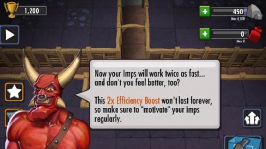 The new Dungeon Keeper is exclusive to iOS and Android. Thankfully.