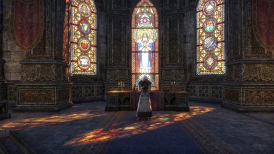The new Elder Scrolls interior lighting effects, as shown off by Zenimax Online.