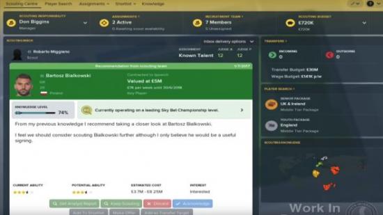 Football Manager scouting