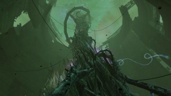 The biological tower erected for Briar in the October Tower of Nightmares update.