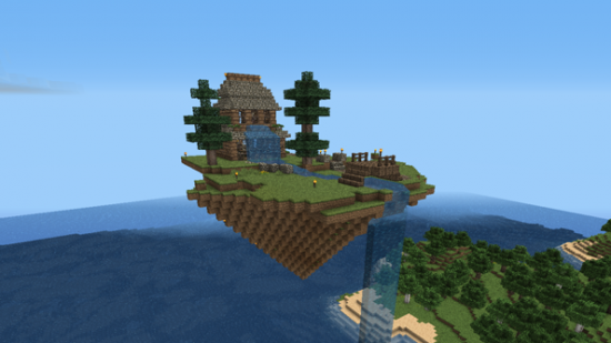 Minecraft 1.8: the return of floating islands.