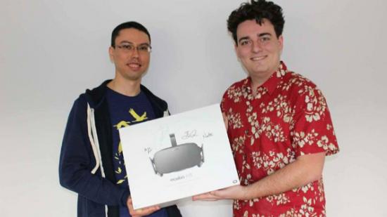 Palmer Luckey hand delivers Oculus Rift