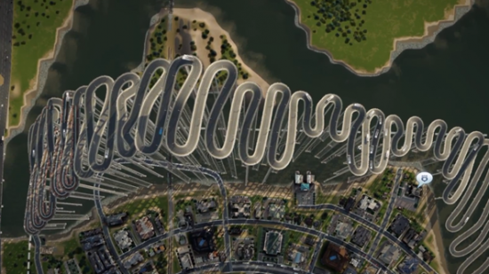 simcity_rollercoaster_road_plane_spirally