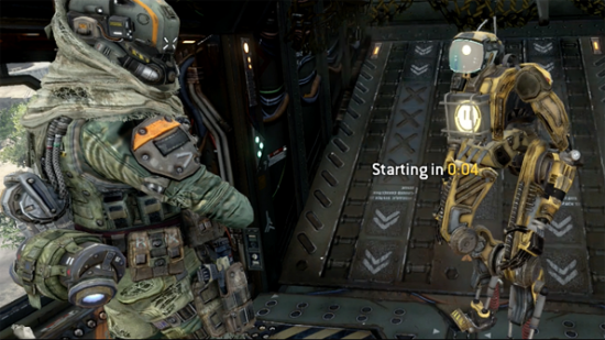 The only smile you ever see in Titanfall.
