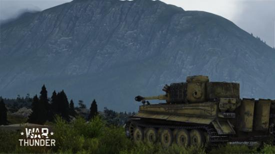 A tank in War Thunder: Ground Forces considers the mountains, and prays to one day match their strength and fortitude.
