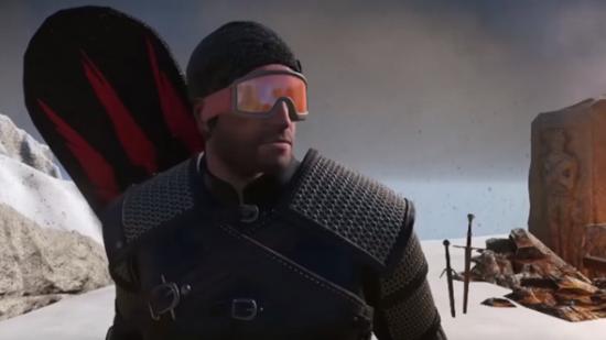 the witcher 3 snowboarding