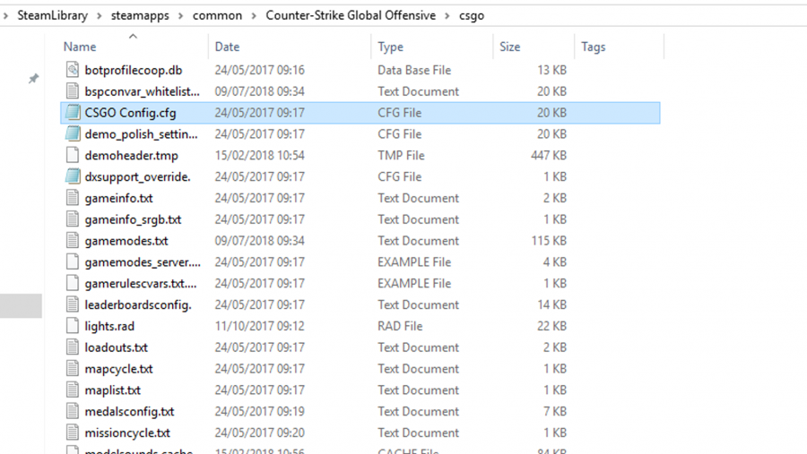 CSGO config file