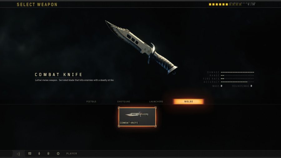 Black Ops 4 weapons - Combat knife