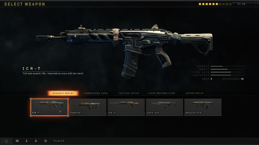 Black Ops 4 weapons - ICR 7