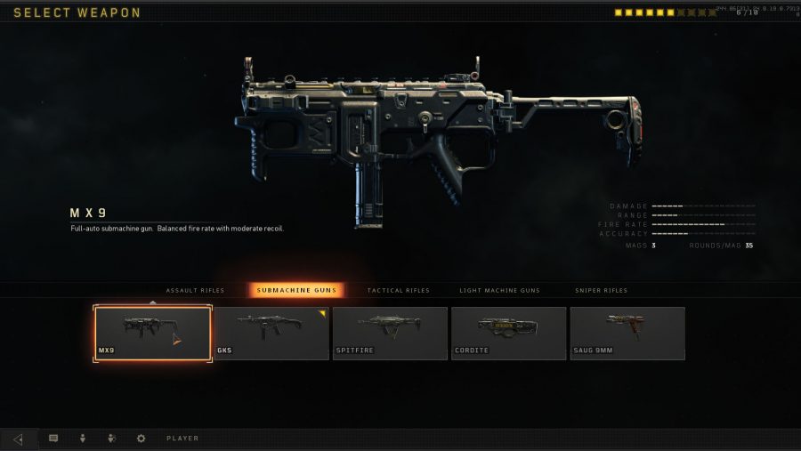 Black Ops 4 weapons - MX9