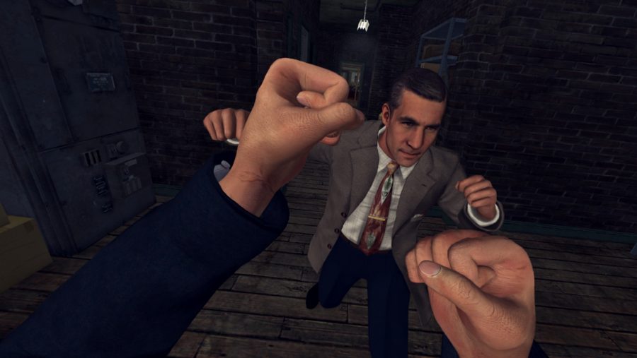A boxing showdown in one of the best VR games, LA Noire: The VR Case Files