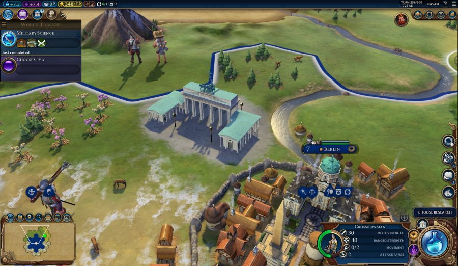 an in game shot of the Brandenburg Gate world wonder