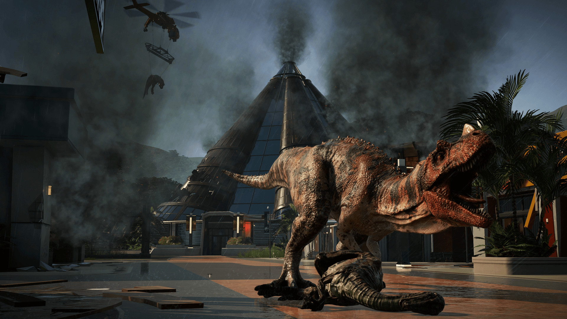 Jurassic World Evolution 2 on X: Thank you to @Echoplex for sharing this  fantastic screenshot from the Return to Jurassic Park DLC! We hope those  Raptors weren't hungry when the accident happened