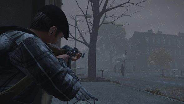 A gloomy landscape in DayZ, one of the best zombie games