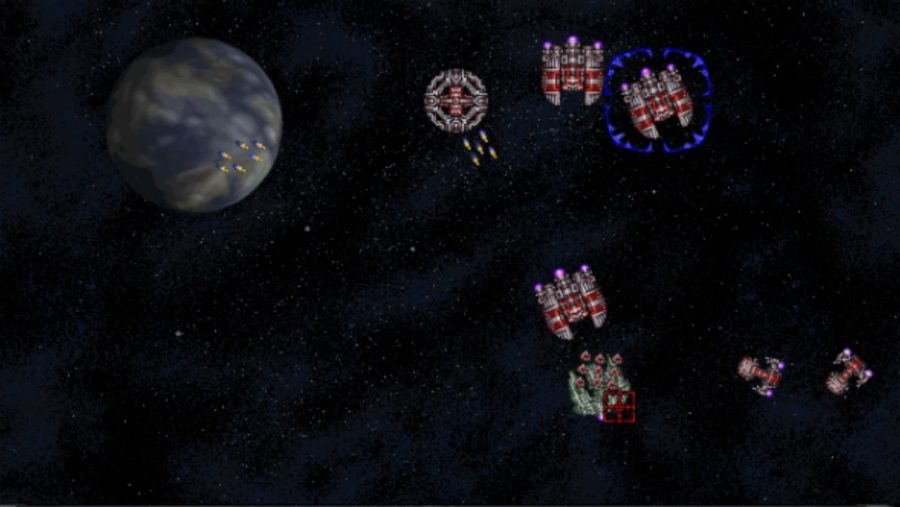 Ships take aim at one another in one of the best Space Games - Master of Orion