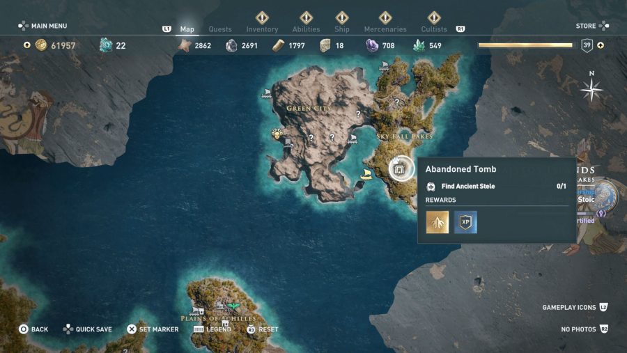 All Assassins Creed Odyssey Tomb locations - Abandoned Tomb