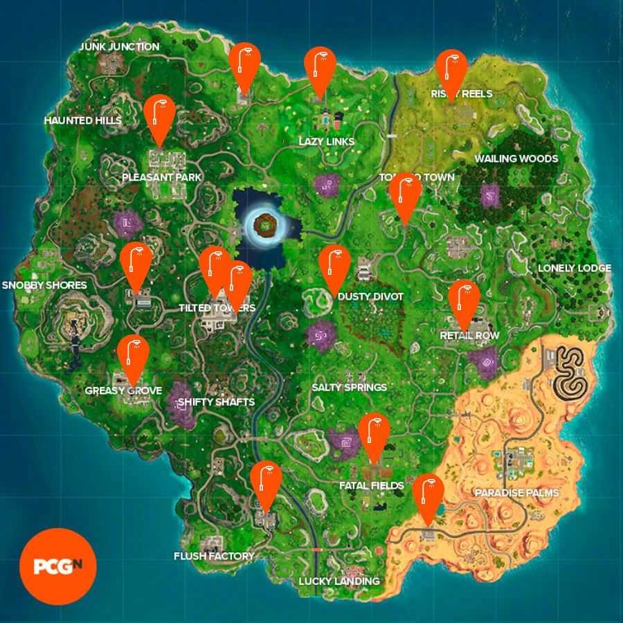 All Fortnite Streetlight Spotlights Locations Where To Dance Under - we ve successfully found all fortnite
