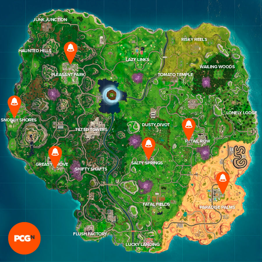 All Fortnite Doorbell Locations How To Ring The Doorbell Of A House - all fortnite doorbell locations map