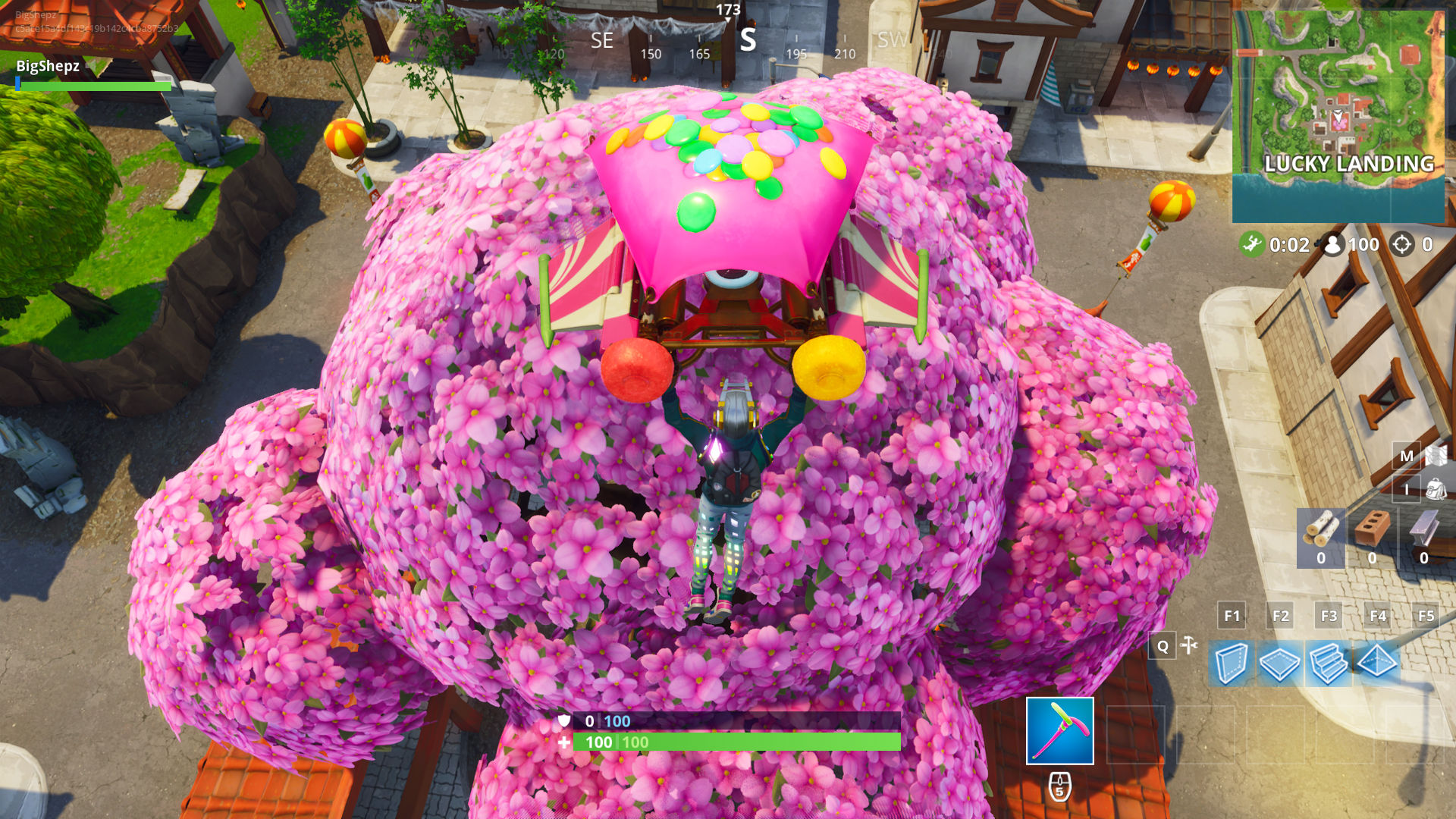 fortnite giant porcelain throne location fortnite pink tree location - fortnite dance on top of a pink tree