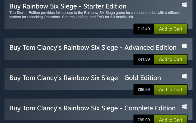 Rainbow Six Siege Standard Edition Is Back On Steam After An Error Pcgamesn